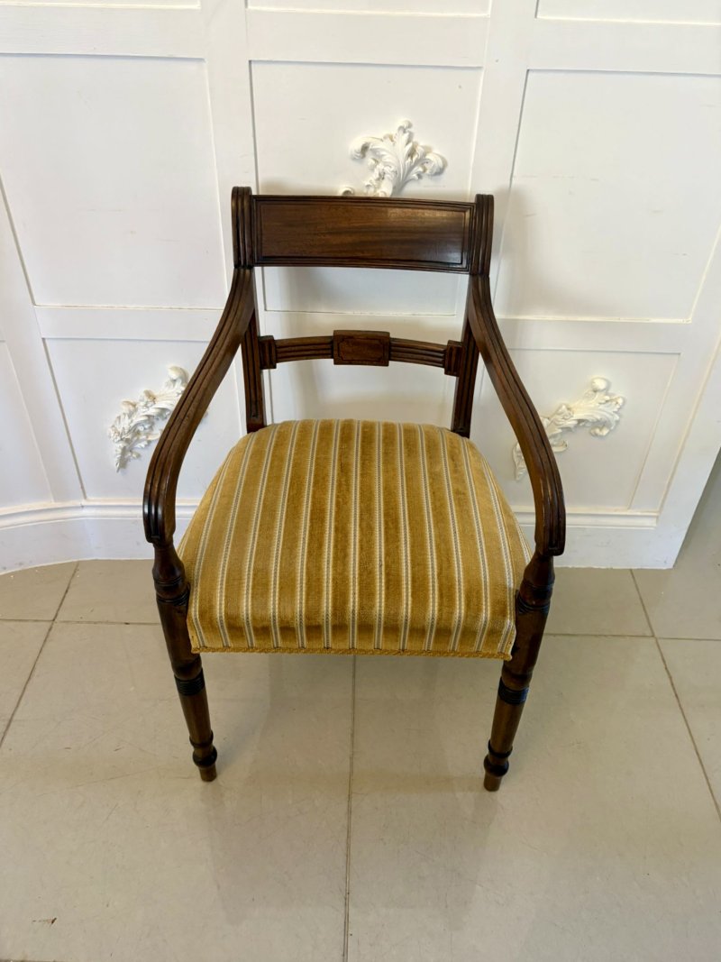 Pair of Antique George III Quality Mahogany Desks Chairs - Image 9